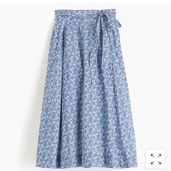J. Crew Dresses & Skirts - J Crew Floral Tie-waist skirt Liberty Delilah 14